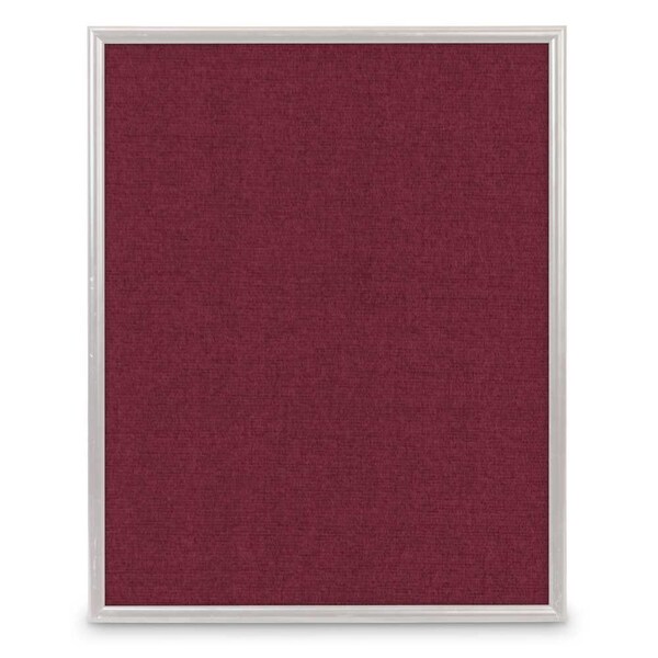 United Visual Products Corkboard, Fabrc, 2 Door, Satin/Surf, 60x36" UV304-SATIN-SURF - main